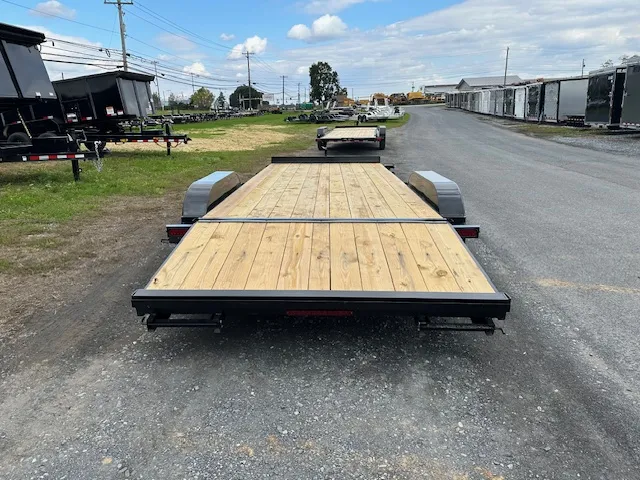 Premier 7 x 20 Wood Deck Open Car Trailer – Winch Plate - Image 3