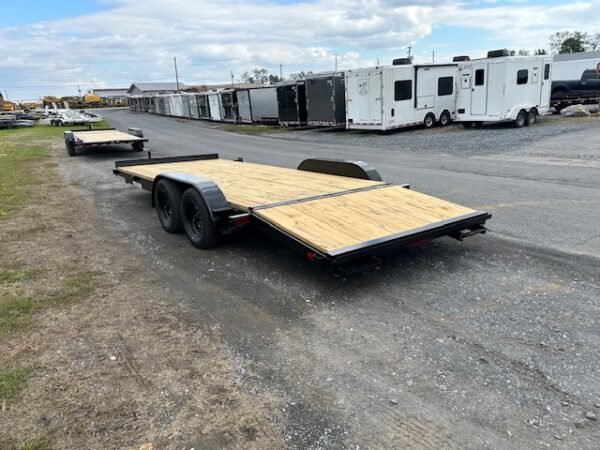Premier 7 x 20 Wood Deck Open Car Trailer – Winch Plate - Image 5