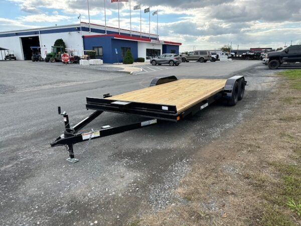 Premier 7 x 20 Wood Deck Open Car Trailer – Winch Plate