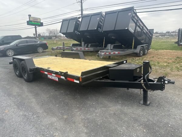 Premier 7 x 18 Equipment Trailer – Power Tilt