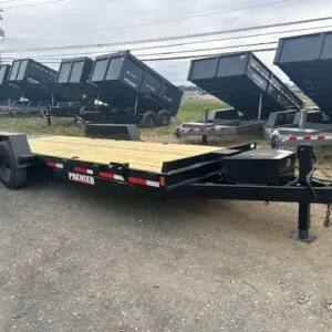 Premier 7 x 20 Equipment Trailer – Power Tilt