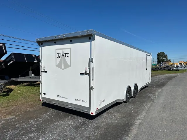 ATC 8.5 x 28 Enclosed Aluminum Car Trailer – Rear Spoiler - Image 5