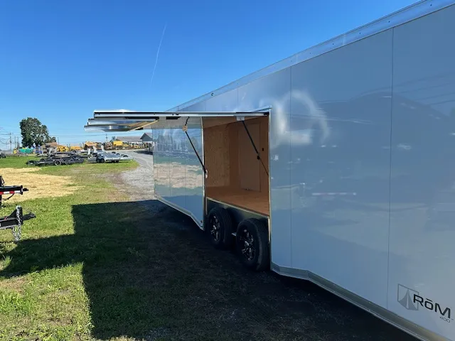 ATC 8.5 x 28 Enclosed Aluminum Car Trailer – Rear Spoiler - Image 9