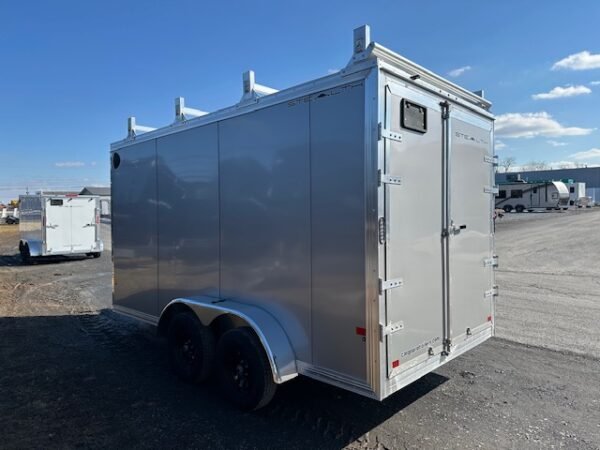 Cargo Pro 7 x 14 Aluminum Enclosed V-Nose Contractor Trailer - Image 8