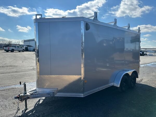 Cargo Pro 7 x 14 Aluminum Enclosed V-Nose Contractor Trailer - Image 6
