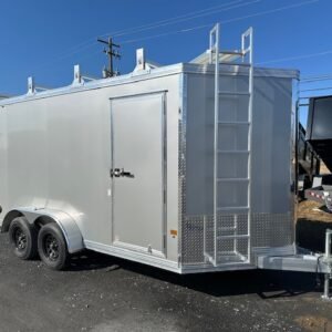 Cargo Pro 7 x 14 Aluminum Enclosed V-Nose Contractor Trailer