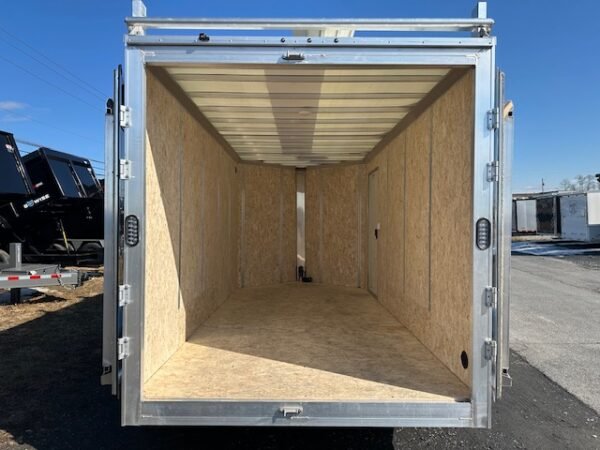 Cargo Pro 7 x 14 Aluminum Enclosed V-Nose Contractor Trailer - Image 3