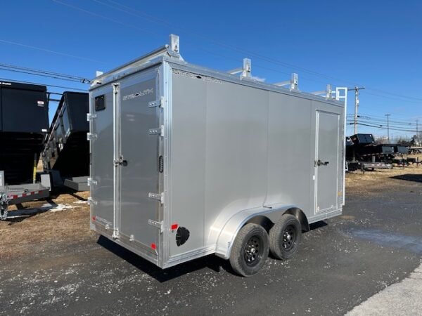 Cargo Pro 7 x 14 Aluminum Enclosed V-Nose Contractor Trailer - Image 4