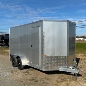 Cargo Pro 7 x 14 V-Nose Aluminum Cargo Trailer – Ramp Door