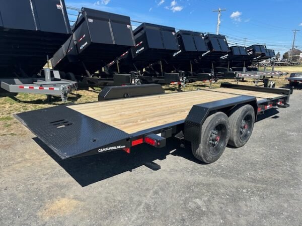 CAM Superline 7 x 20 8 Ton Equipment Trailer – Split-Tilt - Image 4