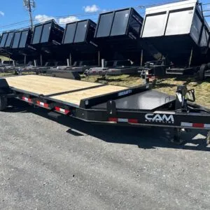 CAM Superline 7 x 20 8 Ton Equipment Trailer – Split-Tilt