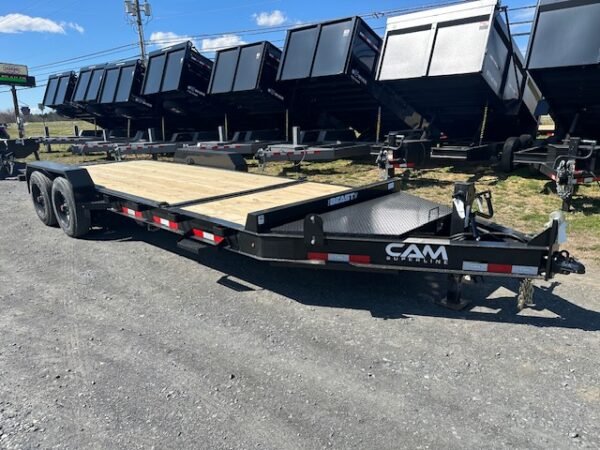 CAM Superline 7 x 20 8 Ton Equipment Trailer – Split-Tilt