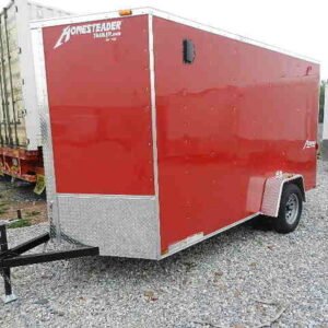 Homesteader 6 x 12 V-Nose Enclosed Trailer – 6″ Added Height