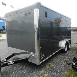 Car Mate 7 x 16 Enclosed Cargo Trailer – Screwless & 6″ Added Height