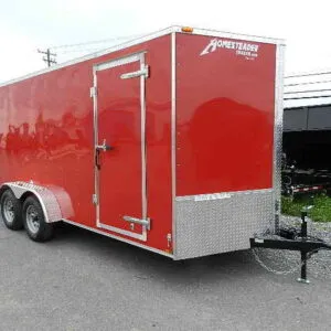 Homesteader 7 x 16 V-Nose Enclosed Trailer – 6″ Added Height
