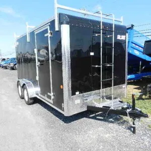 Car Mate 7 x 14 Enclosed Contractor Trailer – Ramp Door