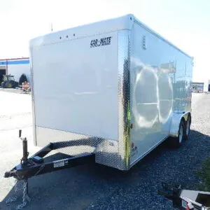 Car Mate 7 x 16 Enclosed Cargo Trailer – Barn Doors & 6″ Up