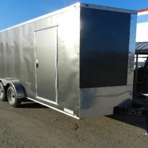 Diamond Cargo 7 x 16 Enclosed V-Nose Cargo Trailer – 6″ Added Height