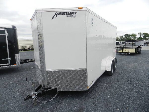 Homesteader 7 x 16 V-Nose Enclosed Cargo Trailer – Barn Doors - Image 2