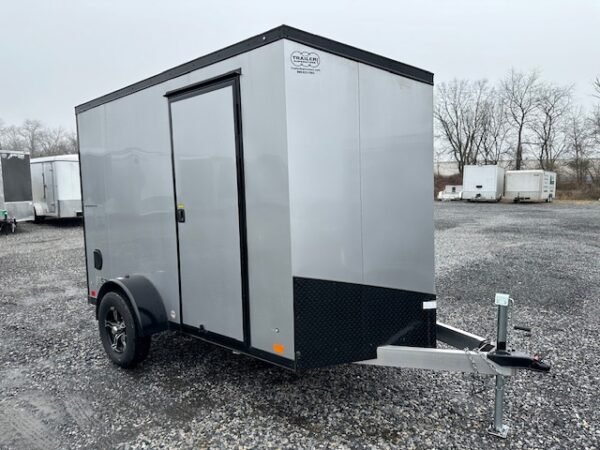 ATC 6 x 10 Aluminum Enclosed Cargo Trailer – Black Trim