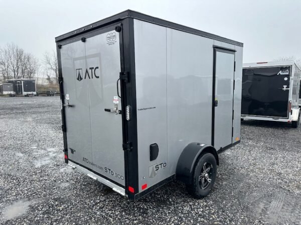 ATC 6 x 10 Aluminum Enclosed Cargo Trailer – Black Trim - Image 5