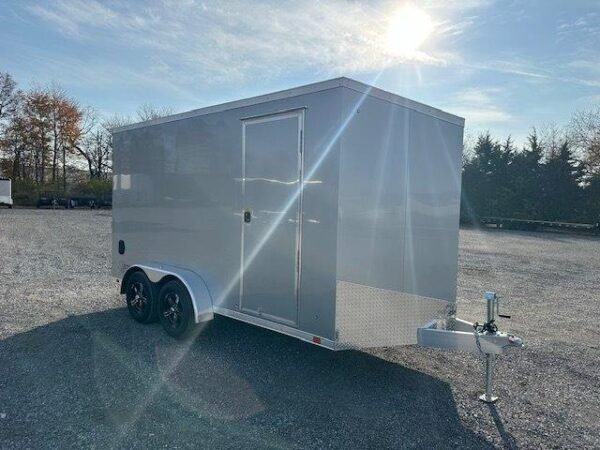 ATC 7 x 14 Enclosed Aluminum V-Nose Trailer – Aluminum Wheels - Image 4