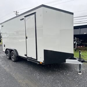 ATC 7.5 x 16 Aluminum Enclosed Cargo Trailer – Black Trim