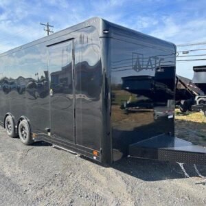 ATC 8.5 x 20 Aluminum Enclosed Car Trailer – Black Trim