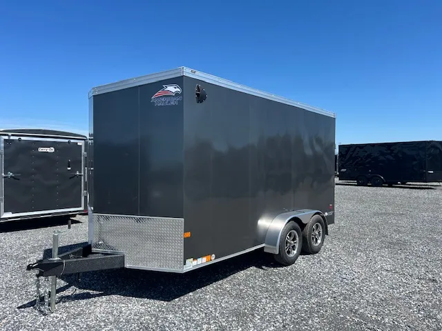 American Hauler 7 x 14 Enclosed V-Nose Cargo Trailer - Image 4