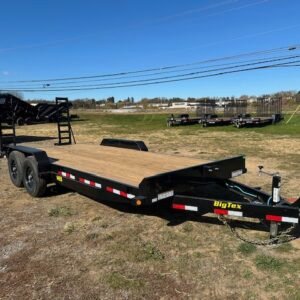 Big Tex 7 x 20 14EB Equipment Trailer – 14K Ladder Ramps