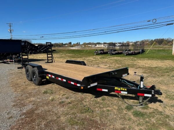 Big Tex 7 x 20 14EB Equipment Trailer – 14K Ladder Ramps