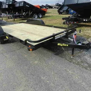 Big Tex 7 x 16 Wood Deck Car Trailer – Beavertail