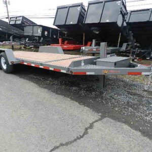 BWise 7 x 22 Low Profile Split-Tilt Equipment Trailer