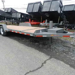 BWise 7 x 22 Low Profile Split-Tilt Equipment Trailer