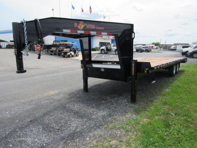 BWise 8 x 24 Gooseneck Deckover Equipment Trailer – Power Tilt - Image 4