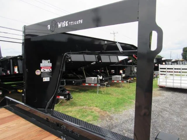 BWise 8 x 24 Gooseneck Deckover Equipment Trailer – Power Tilt - Image 9