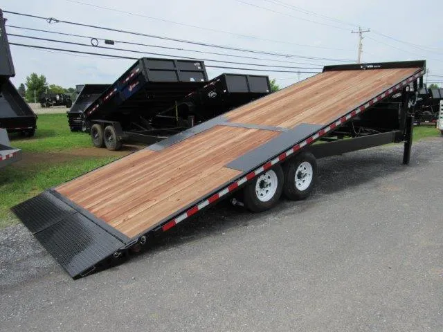 BWise 8 x 24 Gooseneck Deckover Equipment Trailer – Power Tilt - Image 5