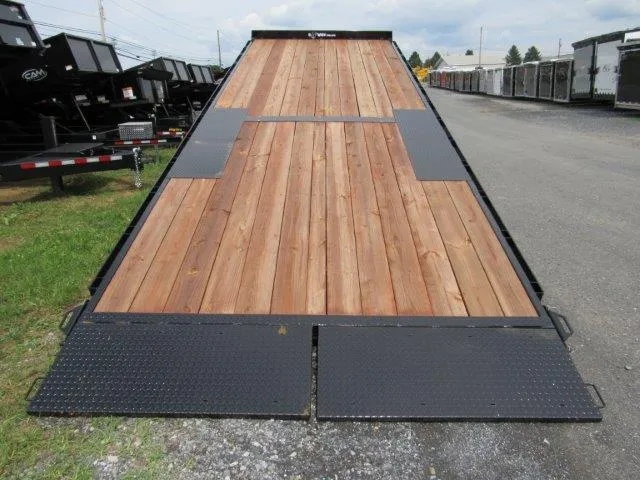 BWise 8 x 24 Gooseneck Deckover Equipment Trailer – Power Tilt - Image 3