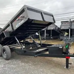 BWise 7 x 14 Low Profile Dump Trailer – Adjustable Coupler
