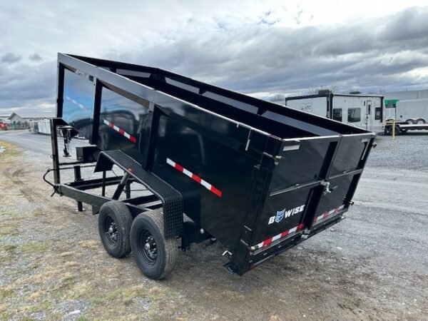 BWise 7 x 16 Gooseneck Dump Trailer – High Sides - Image 5