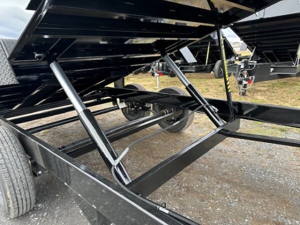 BWise 7 x 16 Gooseneck Dump Trailer – High Sides - Image 6