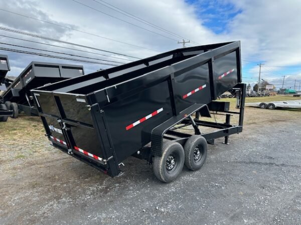 BWise 7 x 16 Gooseneck Dump Trailer – High Sides - Image 7