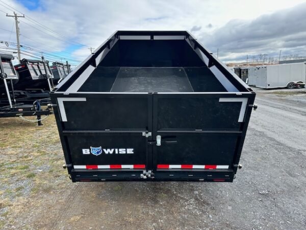 BWise 7 x 16 Gooseneck Dump Trailer – High Sides - Image 3