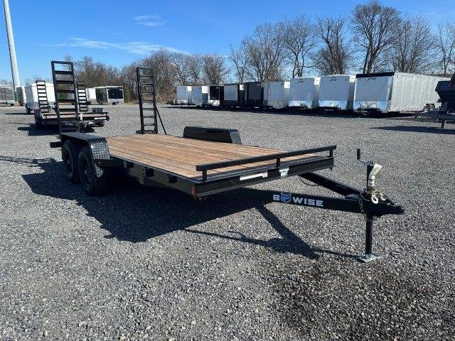 BWise 7 x 16 Low Profile LE Equipment Trailer – Ladder Ramps