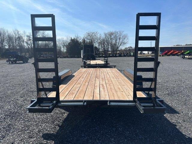 BWise 7 x 18 Low Profile LE Equipment Trailer – Ladder Ramps - Image 3