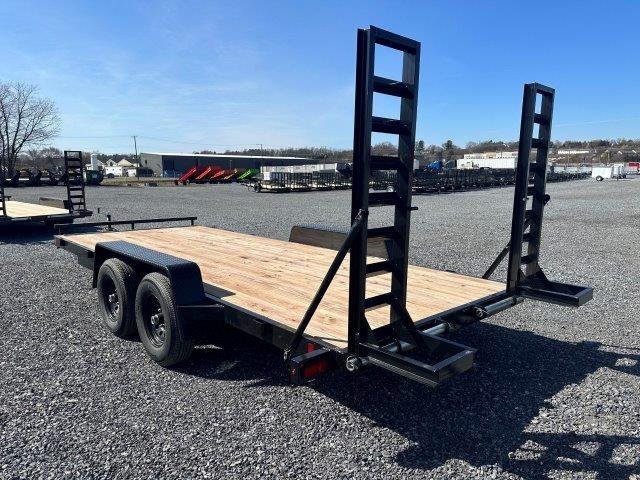 BWise 7 x 18 Low Profile LE Equipment Trailer – Ladder Ramps - Image 6