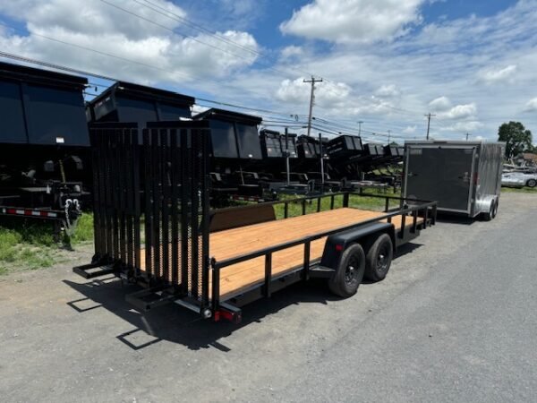 BWise 7 x 20 Low Profile Equipment Trailer – Landscape Ramp - Image 6
