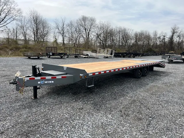 BWise 8 x 28 Deckover Equipment Trailer – Full Width Ramps - Image 8
