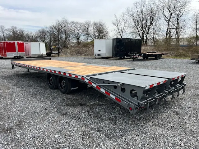 BWise 8 x 28 Deckover Equipment Trailer – Full Width Ramps - Image 13