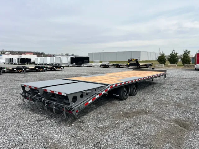 BWise 8 x 28 Deckover Equipment Trailer – Full Width Ramps - Image 11